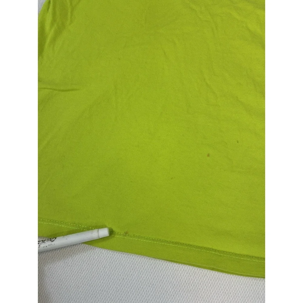 The North Face Men's Large Lime Green Box Logo‎ T-Shirt Never Stop Exploring